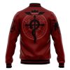 Edward Pattern FMA Varsity Jacket BACK Mockup - Anime Gifts Store