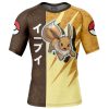 Eevee Attack P Rashguards Short Sleeve FRONT Mockup - Anime Gifts Store