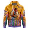 Electric FLCL AOP Hoodie 3D FRONT Mockup - Anime Gifts Store