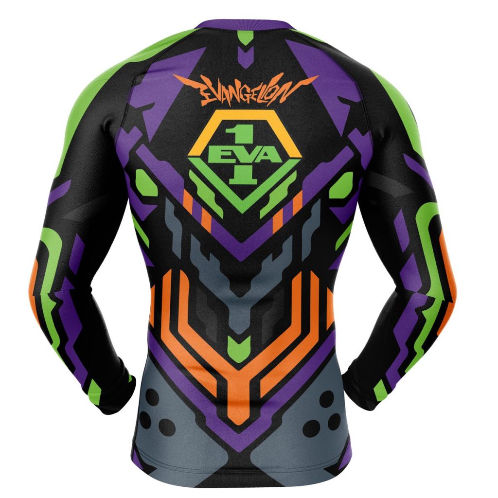 Evangelion 01 Compression Shirt Rash Guard back - Anime Gifts Store