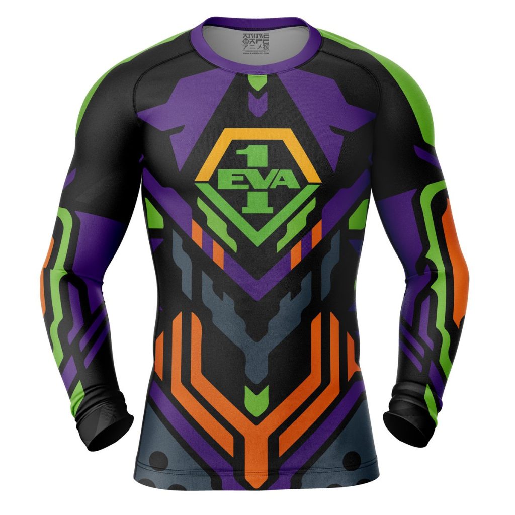 Evangelion 01 Compression Shirt Rash Guard front - Anime Gifts Store