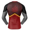 Firebender Compression Shirt Rash Guard back - Anime Gifts Store