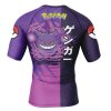 Gengar Attack P Rashguards Short Sleeve BACK Mockup - Anime Gifts Store