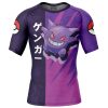 Gengar Attack P Rashguards Short Sleeve FRONT Mockup - Anime Gifts Store