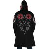 Genji Oni Mask Overwatch AOP Hooded Cloak Coat BACK Mockup - Anime Gifts Store