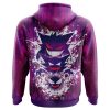 Ghostly Evolution Ghastly Haunter Gengar AOP Hoodie 3D BACK Mockup - Anime Gifts Store