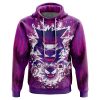 Ghostly Evolution Ghastly Haunter Gengar AOP Hoodie 3D FRONT Mockup - Anime Gifts Store