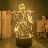 Gintama Gintoki Sakata Led Night Light for Bedroom Decor Colorful Nightlight Anime Gift Gintama 3d Lamp 1 - Anime Gifts Store