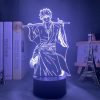 Gintama Gintoki Sakata Led Night Light for Bedroom Decor Colorful Nightlight Anime Gift Gintama 3d Lamp - Anime Gifts Store