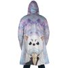 Gintoki and Sadaharu Gintama AOP Hooded Cloak Coat BACK Mockup - Anime Gifts Store