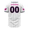 Giorno Giovanna Golden Wind JBA AOP Baseball Jersey BACK Mockup - Anime Gifts Store