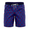 Giorno Giovanna Manga Jojo Bizarre Adventure Hawaiian Shorts FRONT Mockup Knot - Anime Gifts Store