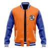 Goku Pattern DBZ Varsity Jacke FRONT Mockup - Anime Gifts Store