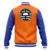 Goku Pattern DBZ Varsity Jacket BACK Mockup - Anime Gifts Store