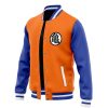 Goku Pattern DBZ Varsity Jacket F RIGHT Mockup - Anime Gifts Store