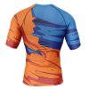 Goku Short Sleeve Rash Guard back - Anime Gifts Store