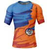 Goku Short Sleeve Rash Guard front - Anime Gifts Store