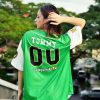 Green Dragonzords Tommy Oliver Power Rangers Baseball Jersey Back 1 - Anime Gifts Store