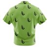 Green Pattern Saitama OPM Short Sleeve Hawaiian Shirt BACK Mockup - Anime Gifts Store