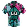 Green Squid Aloha Splatoon Short Sleeve Hawaiian Shirt FRONT Mockup 1 - Anime Gifts Store