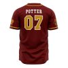 Gryffindor House Harry Potter AOP Baseball Jersey AOP Baseball Jersey BACK Mockup - Anime Gifts Store