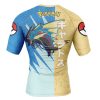 Gyarados Attack P Rashguards Short Sleeve BACK Mockup - Anime Gifts Store