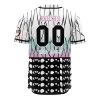 Hashira Shinobu Kocho DS AOP Baseball Jersey AOP Baseball Jersey BACK Mockup - Anime Gifts Store