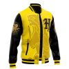 Hogwarts Legacy Hufflepuff V1 HP Varsity Jacket F LEFT Mockup - Anime Gifts Store