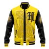 Hogwarts Legacy Hufflepuff V1HP Varsity Jacket FRONT Mockup - Anime Gifts Store