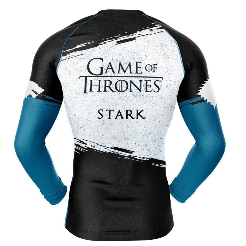 House Stark Compression Shirt Rash Guard back - Anime Gifts Store