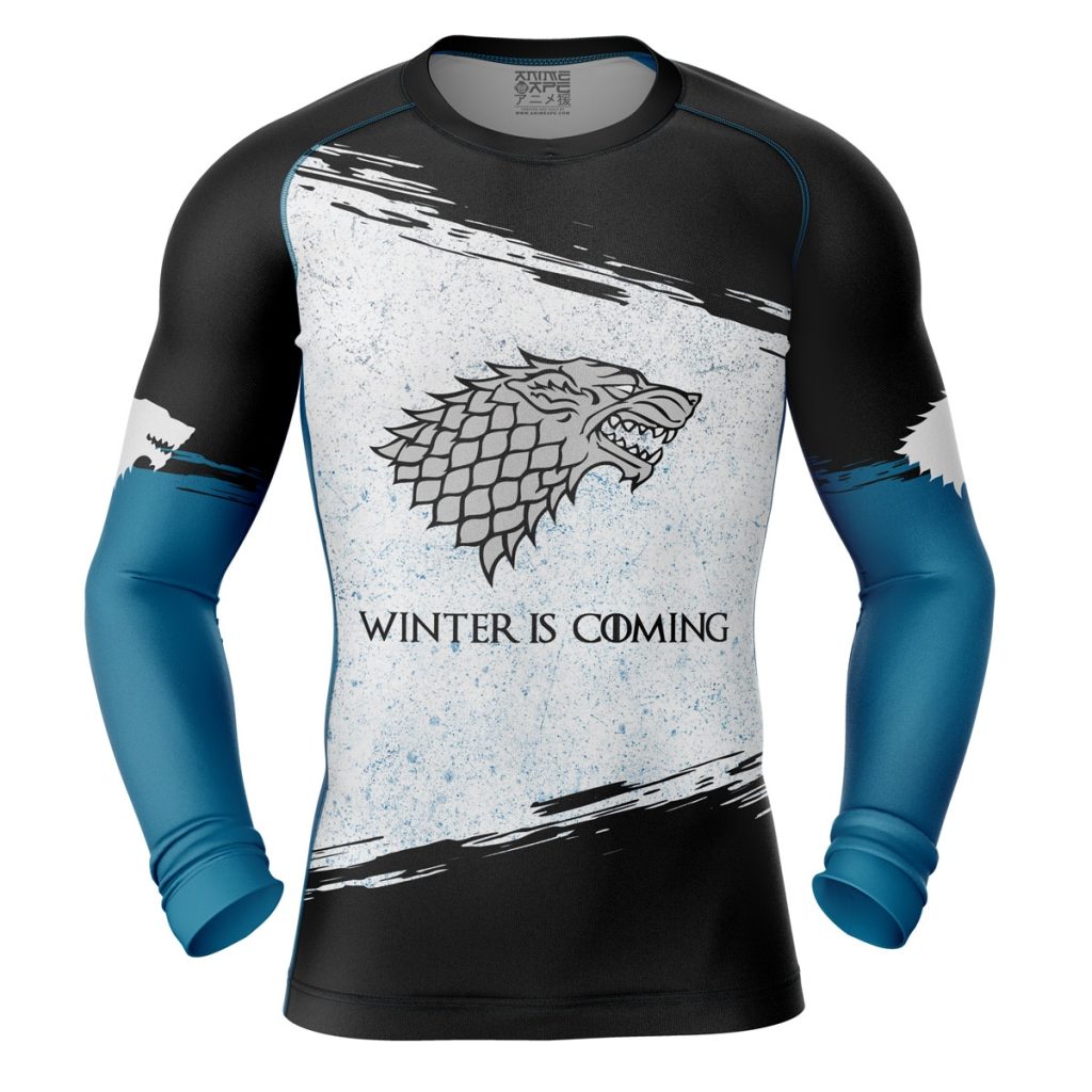 House Stark Compression Shirt Rash Guard front - Anime Gifts Store