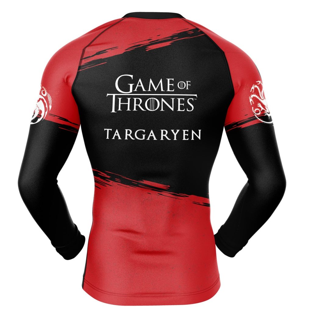 House Targaryen Compression Shirt Rash Guard back - Anime Gifts Store