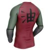 Jiraiya Uniform Naruto Rashguards Long Sleeve B SIDE Mockup - Anime Gifts Store