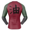 Jiraiya Uniform Naruto Rashguards Long Sleeve BACK Mockup - Anime Gifts Store