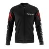 Johnny Silverhand Cyberpunk 2077 Bomber Jacket FRONT Mockup - Anime Gifts Store