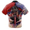 Kaido Pattern OP Short Sleeve Hawaiian Shirt BACK Mockup - Anime Gifts Store