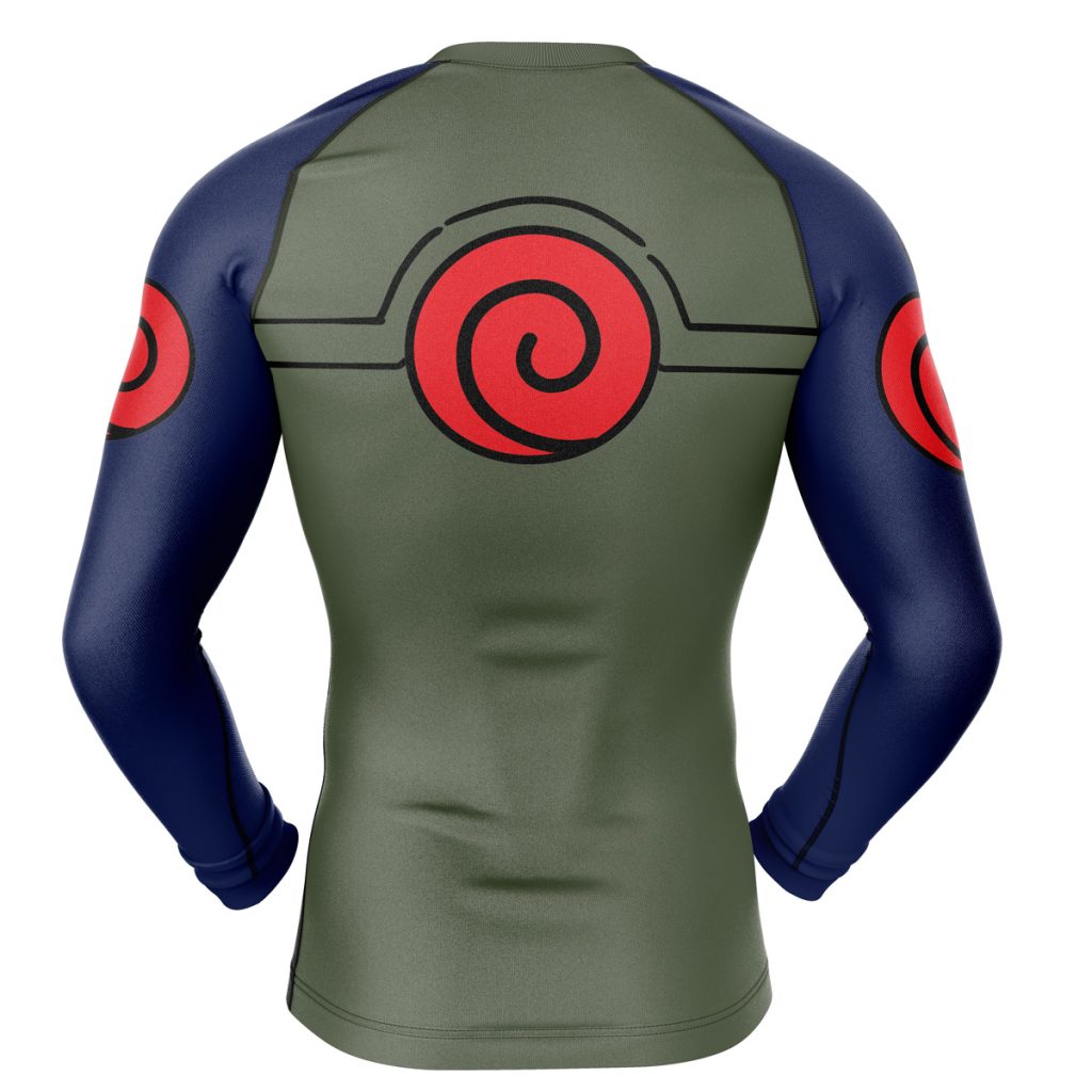 Kakashi Compression Shirt Rash Guard back - Anime Gifts Store