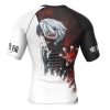 Ken Kaneki TG Rashguards Short Sleeve BACK Mockup - Anime Gifts Store