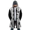 Kensei Muguruma Bleach AOP Hooded Cloak Coat FRONT Mockup - Anime Gifts Store