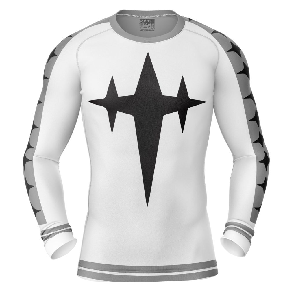 Kill la kill 3 star Goku uniform Compression Shirt Rash Guard front - Anime Gifts Store