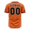 Konoha Uzumaki Naruto AOP Baseball Jersey BACK Mockup - Anime Gifts Store