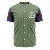 Konohagakure Jounin Uniform Naruto AOP Baseball Jersey FRONT Mockup - Anime Gifts Store