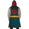 Kurama GF AOP Hooded Cloak Coat BACK Mockup - Anime Gifts Store