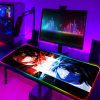 Large RGB Anime Death Note Mouse Pad Xxl Speed Gaming Computer Accessories Mousepad LED Gamers Keyboard 10 - Anime Gifts Store