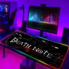 Large RGB Anime Death Note Mouse Pad Xxl Speed Gaming Computer Accessories Mousepad LED Gamers Keyboard - Anime Gifts Store