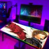 Large RGB Anime Death Note Mouse Pad Xxl Speed Gaming Computer Accessories Mousepad LED Gamers Keyboard 11 - Anime Gifts Store