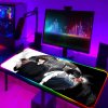 Large RGB Anime Death Note Mouse Pad Xxl Speed Gaming Computer Accessories Mousepad LED Gamers Keyboard 2 - Anime Gifts Store