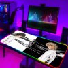 Large RGB Anime Death Note Mouse Pad Xxl Speed Gaming Computer Accessories Mousepad LED Gamers Keyboard 3 - Anime Gifts Store