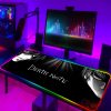 Large RGB Anime Death Note Mouse Pad Xxl Speed Gaming Computer Accessories Mousepad LED Gamers Keyboard 5 - Anime Gifts Store