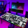 Large RGB Anime Death Note Mouse Pad Xxl Speed Gaming Computer Accessories Mousepad LED Gamers Keyboard 7 - Anime Gifts Store